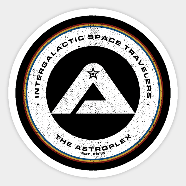 The Astroplex '80s Logo Sticker by HerrNox